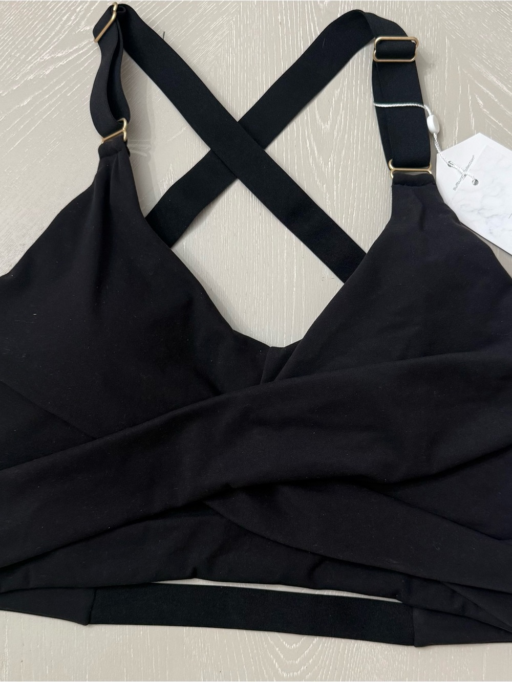 BuffBunny Black Crisscross Adjustable Sports Bralette